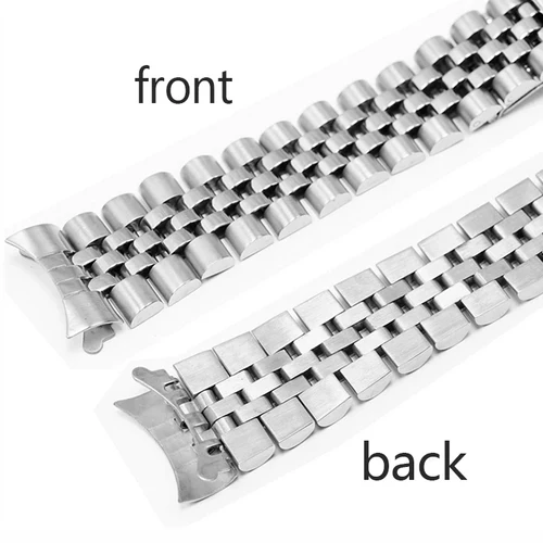 Imagen 2 del producto Conector de correa de acero inoxidable para Seiko SKX009 SKX007, adaptador de extremo plano curvo para pulsera Rolex, accesorio de enlace de 18/20/21/22mm