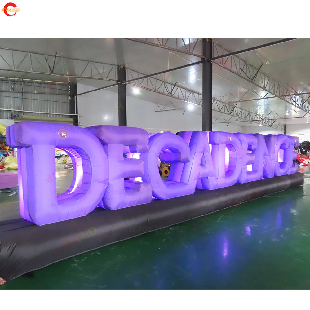 

Free Air Ship 10m Long Giant Inflatable Board 3D Words Inflatable Model for Advertising