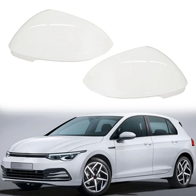 Auto Wit Achteruitkijkspiegel Side Glas Spiegel Cover Trim Achteruitkijkspiegel Covers Shell Voor Vw Golf 8 MK 8 2021 2022