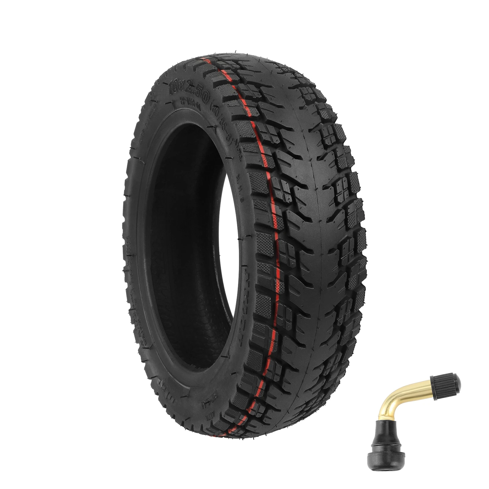Neumático sin cámara Ulip 10x2,5 60/85-6 neumático de vacío todoterreno neumático de scooter eléctrico de 10 pulgadas neumático de goma inflable a prueba de explosiones