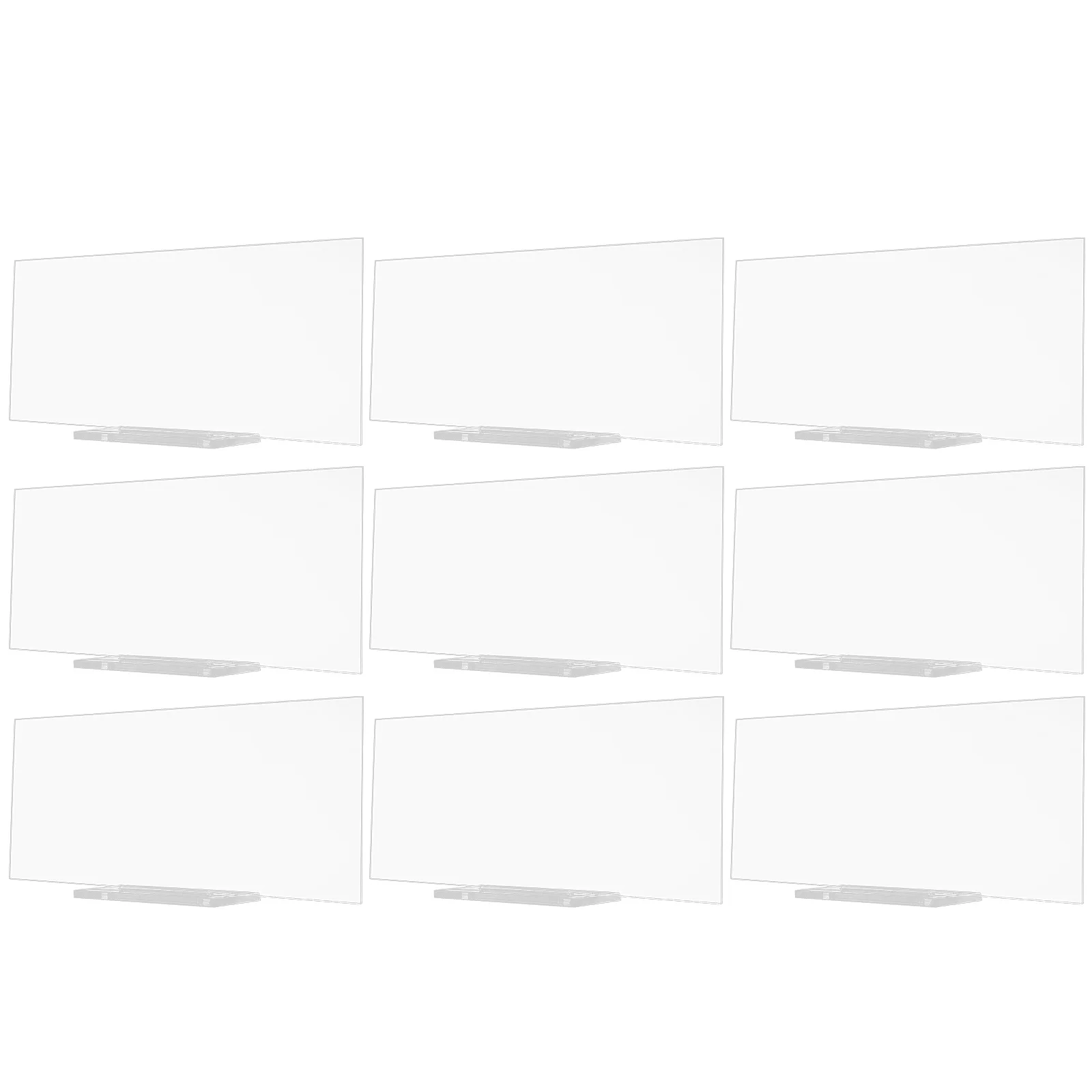 

1 Set Acrylic Table Number Holder For Wedding Reception Desktop Sign Clear Stand Rounded Edges Suitable Market Price