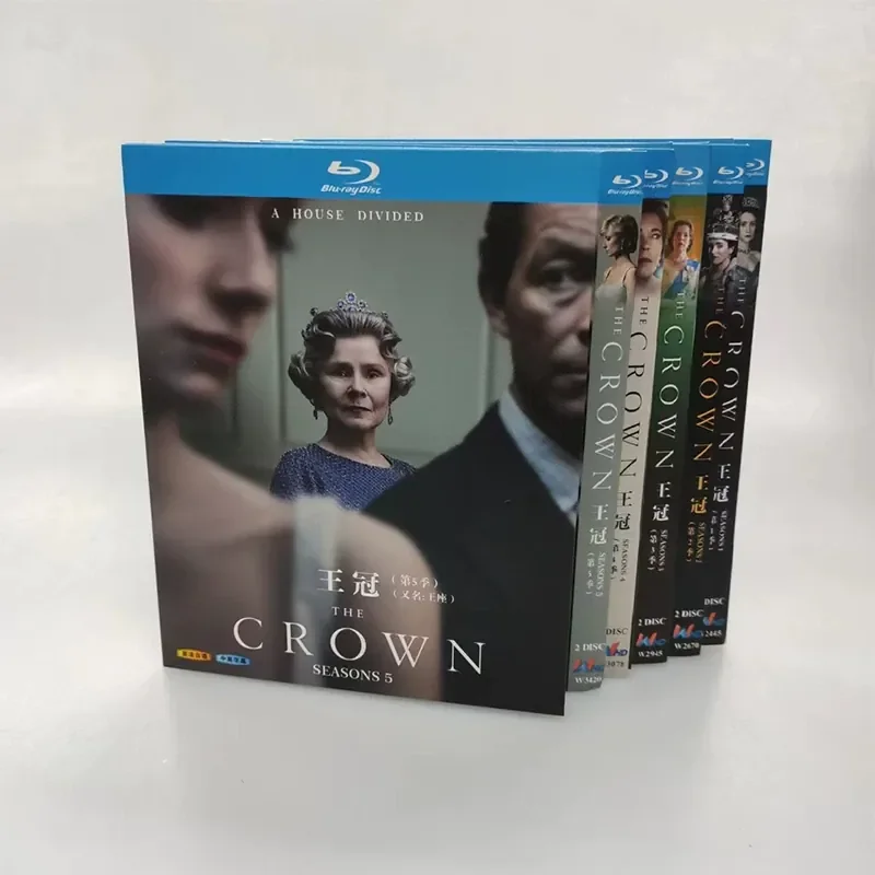 

BD Blu-ray American Drama The Crown Seasons 1 through 6 High Definition 1080P Full Version 17 Discs