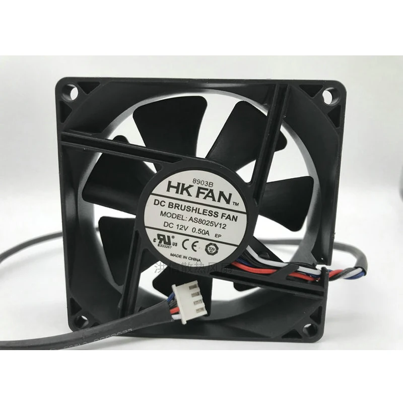 1 قطعة ل HKFAN AS8025V12 DC12V 0.50A 80*80*25 مللي متر UPS مروحة التبريد