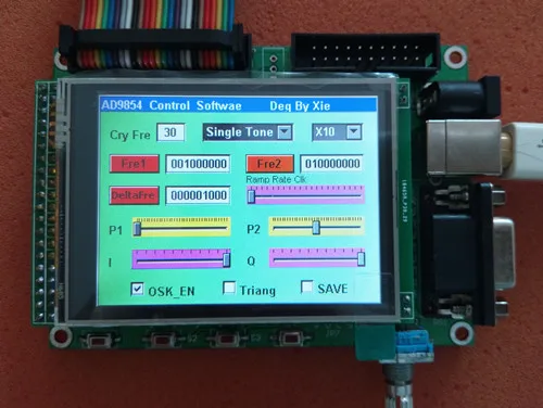 

Модуль AD9854DDS, генератор сигналов STM32TFT, сенсорный цветной экран, вращающийся кодировщик, частота управления