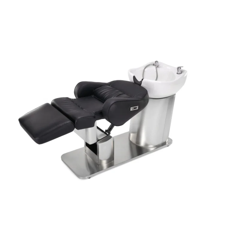 Electric hairdressing shampoo bed chair PU leather new hairdressing shampoo chair