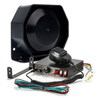 Car Horn Warning Alarm Police Fire Emergency Siren 8 Loud Tone Sound Microphone Loudspeaker System Speaker 200W 12V 24V