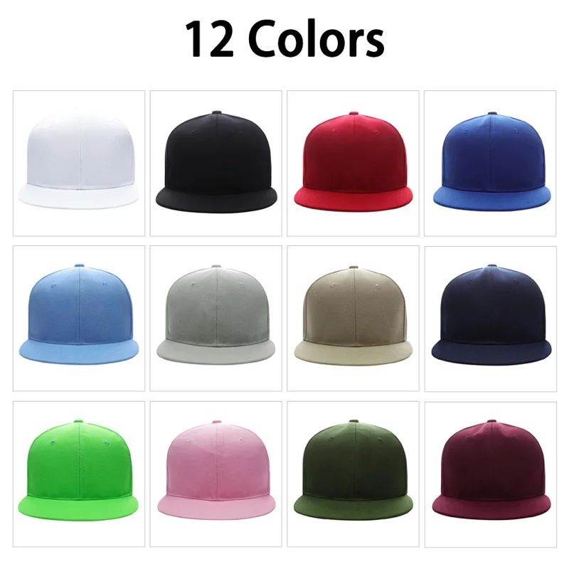 High-end Fashion Hip Hop Hat Custom Logo Men's and Women's Snapback Hat Team Activity Baseball Cap DIY Embroidery Custom Cap