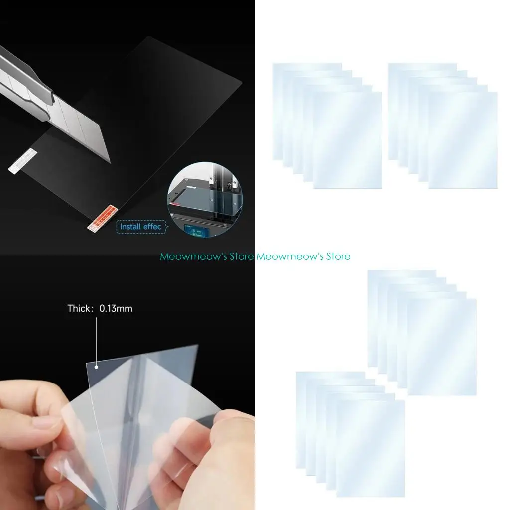 

W91A 10.1 Inch 3D Printer Screen Protector Film Provides Clear Images and Texts