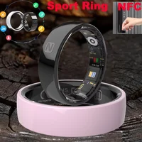 Anillo inteligente deportivo NFC, Monitor de salud resistente al agua, anillo inteligente de cerámica, Monitor de sueño, Control inteligente, foto, anillo familiar AI para anillo