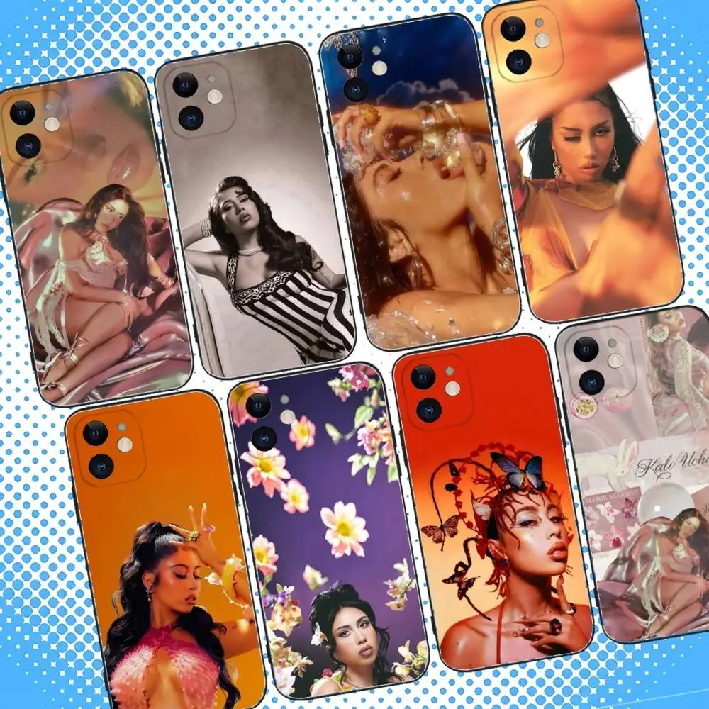 

Kali Uchis Sincerely Phone Case For iPhone 17,16,15,14,13,12,11,Pro,Max,Plus,Air,X,XS,XR,SE,8,7,Mini,Soft Black Case