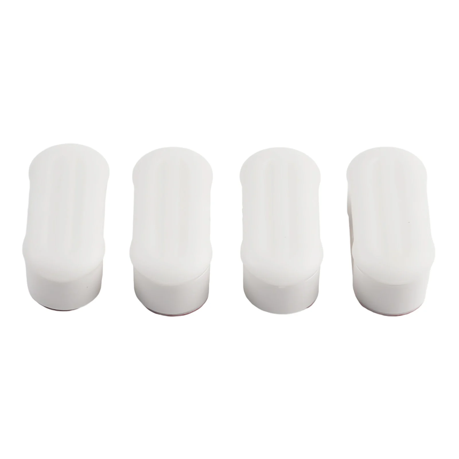 4pcs Plastic Toilet Seat Bumpers Designed for Direct Application on Seat Mounting Surfaces for Stable Operation