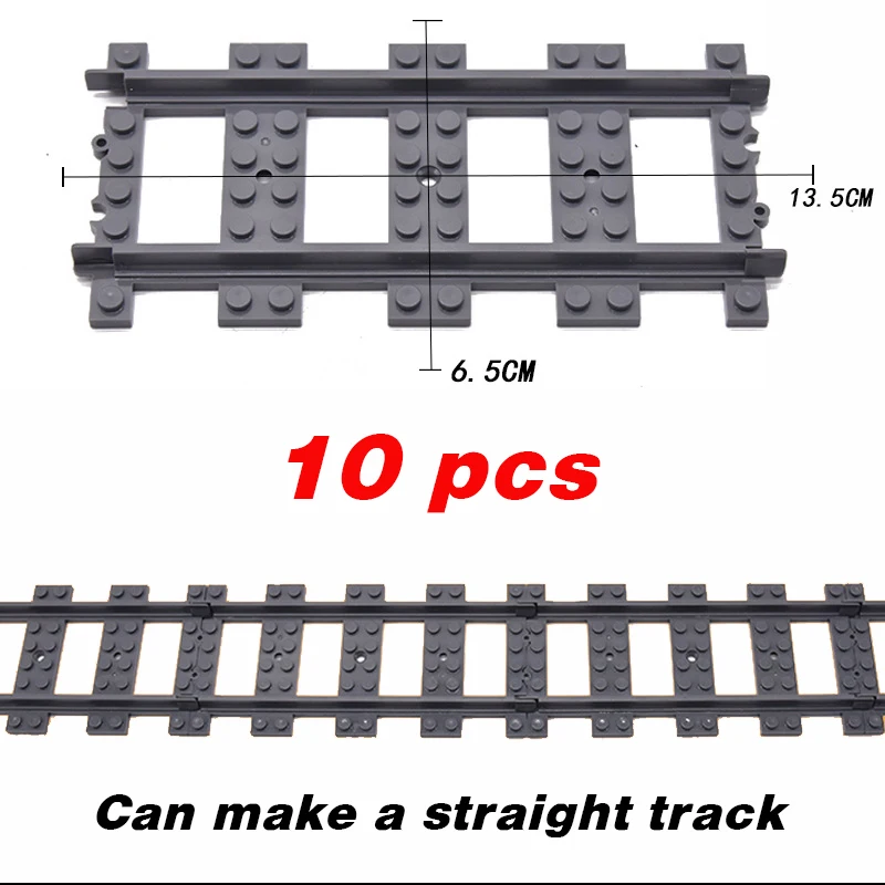 NEW City Trains Flexible Tracks Soft Straight Curved Rails Switch Building Block Creative Models Railways Toys For Kids Gifts