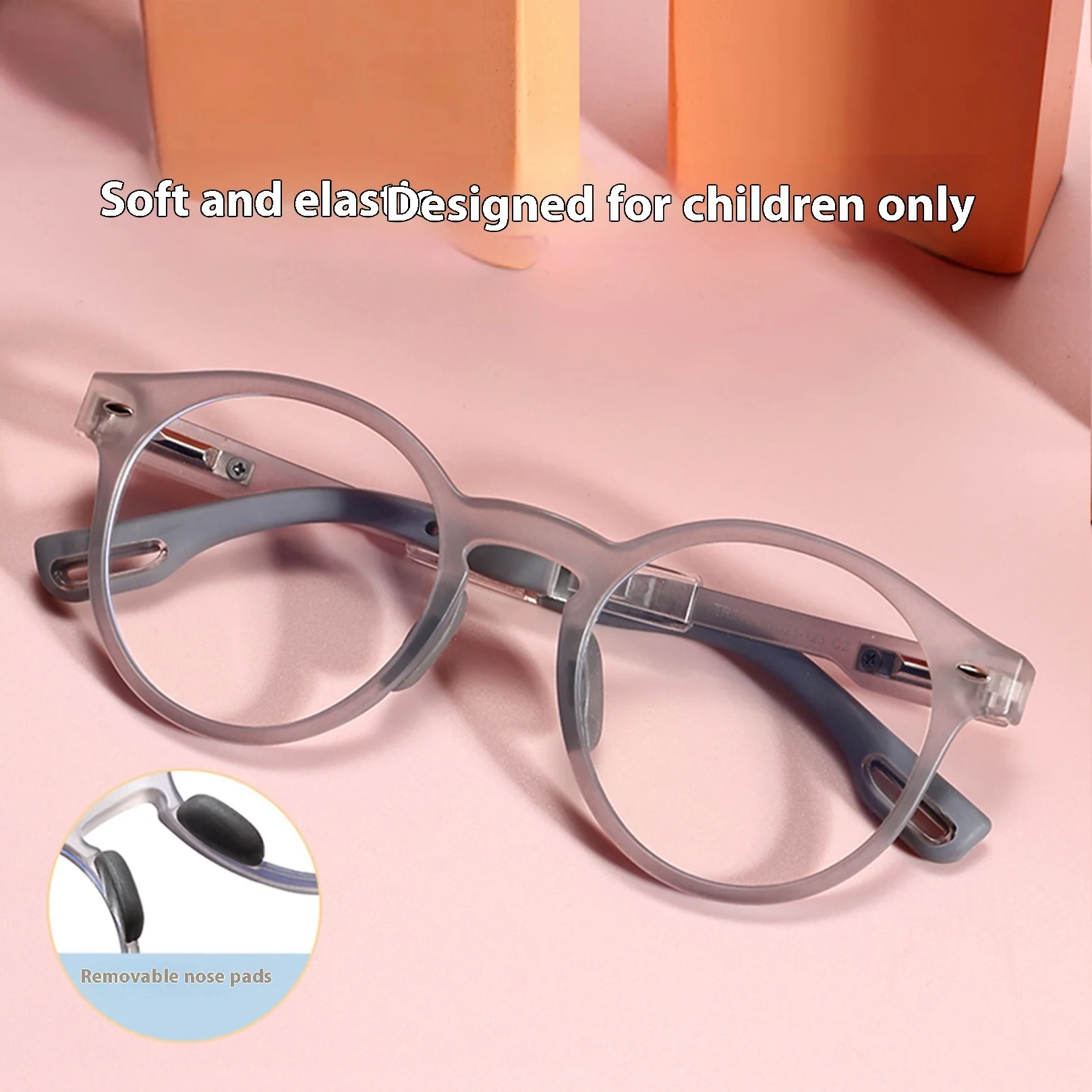 

Spring Hinge Optical Myopia Baby Glasses Frame Plastic Titanium TR90 Glasses Children Correction Protective Kids Eyewear TR202