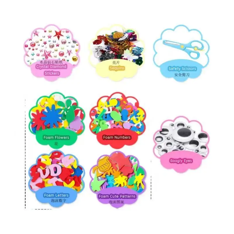 Educação precoce das crianças diy criativo artesanato brinquedos kit material pacote desenvolvimento intelectual brinquedo para crianças