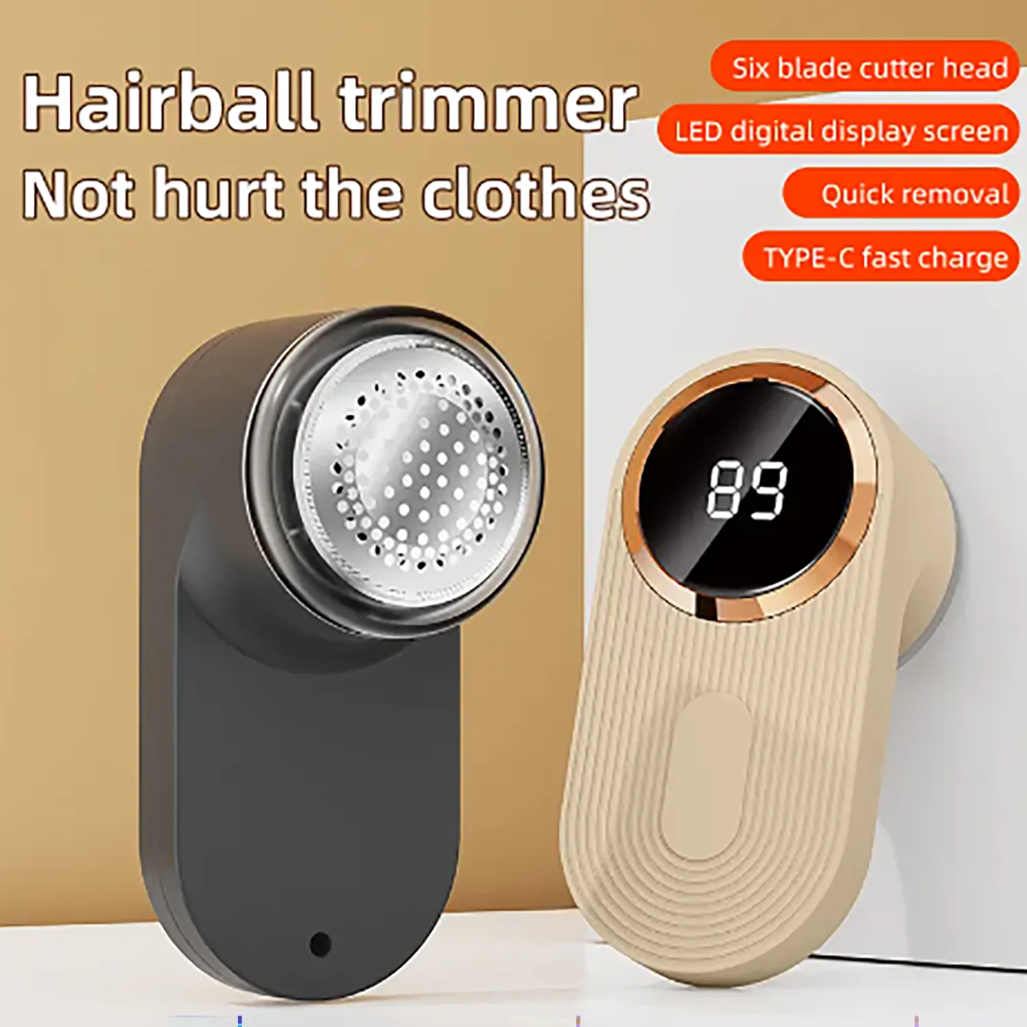 Eliminador de pelusas para ropa, eliminador de pelusas de pellets eléctrico Digital LED, recargable por USB, afeitadora de tela pelusa, suéter