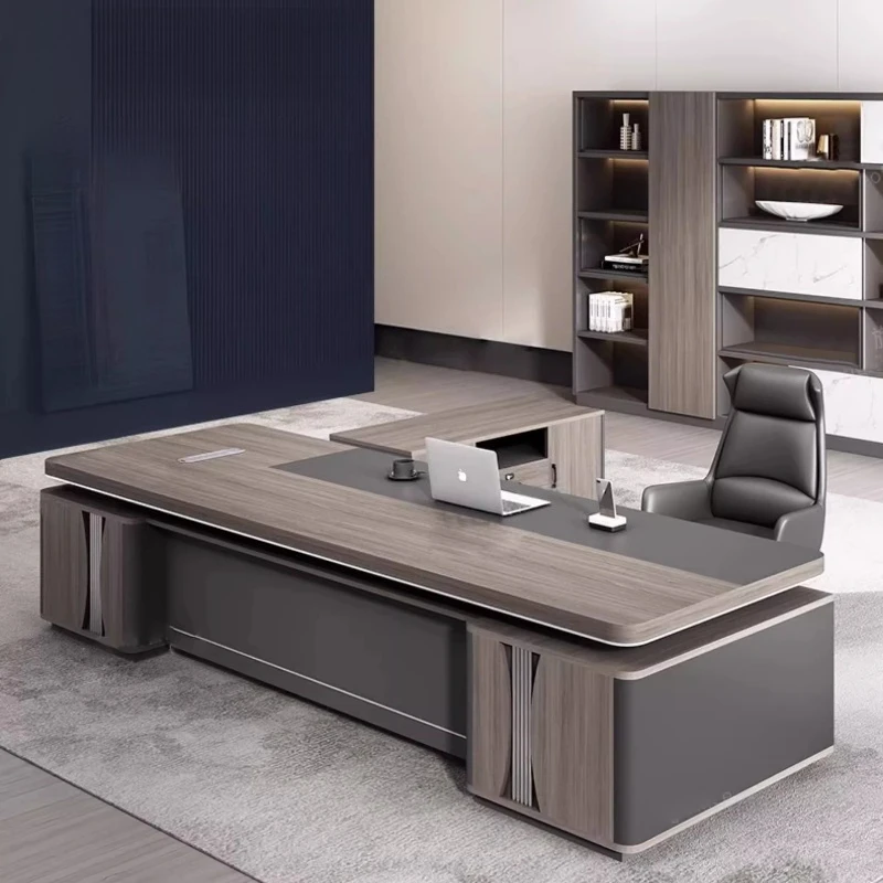 

Офисный стол для руководителей, игровой стол одного действия, рабочие станции, столы середины века, L-образный стол Bureaux De Travail Work