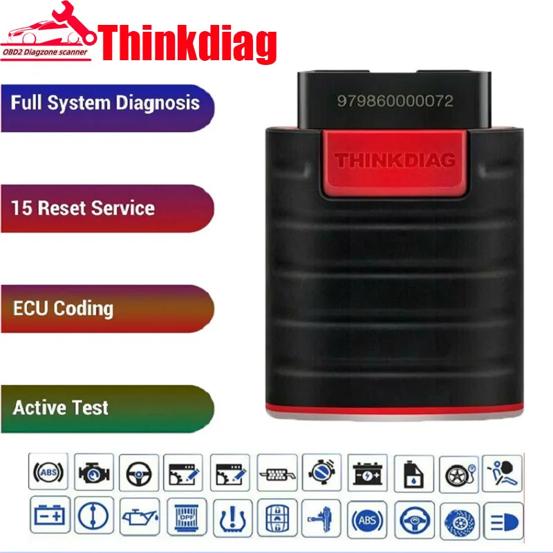 THINKCAR Thinkdiag 2022 New/Older Version Full System Like DBSCar DBSCar5 Golo OBD2 Scanner Services Ecu Coding Diagnostic Tool