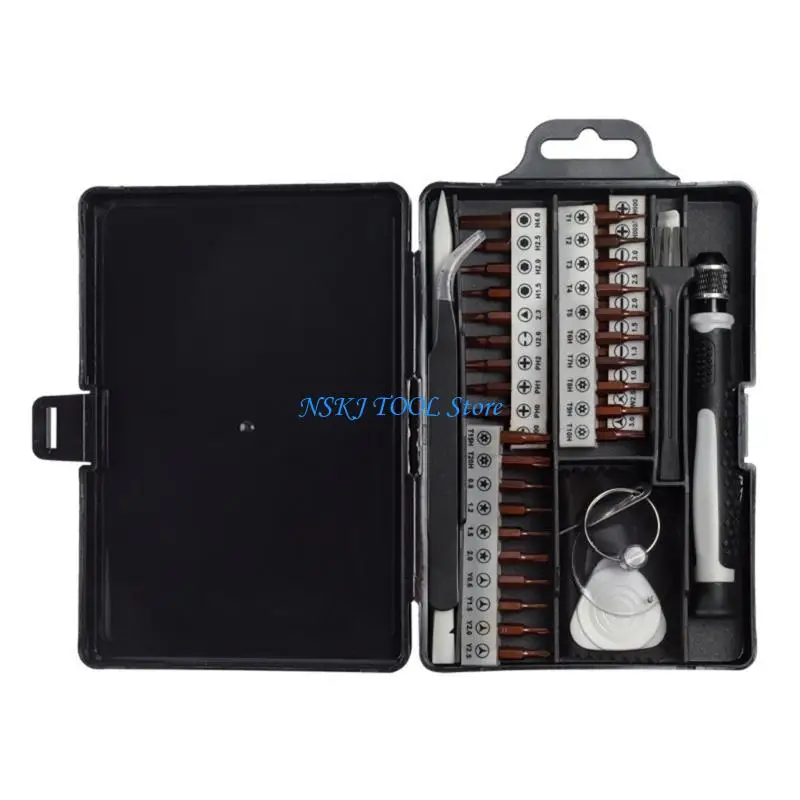 

L8RC 49Pcs Accuracy Screwdriver Repair Set For Watches Glasses And Small Devices
