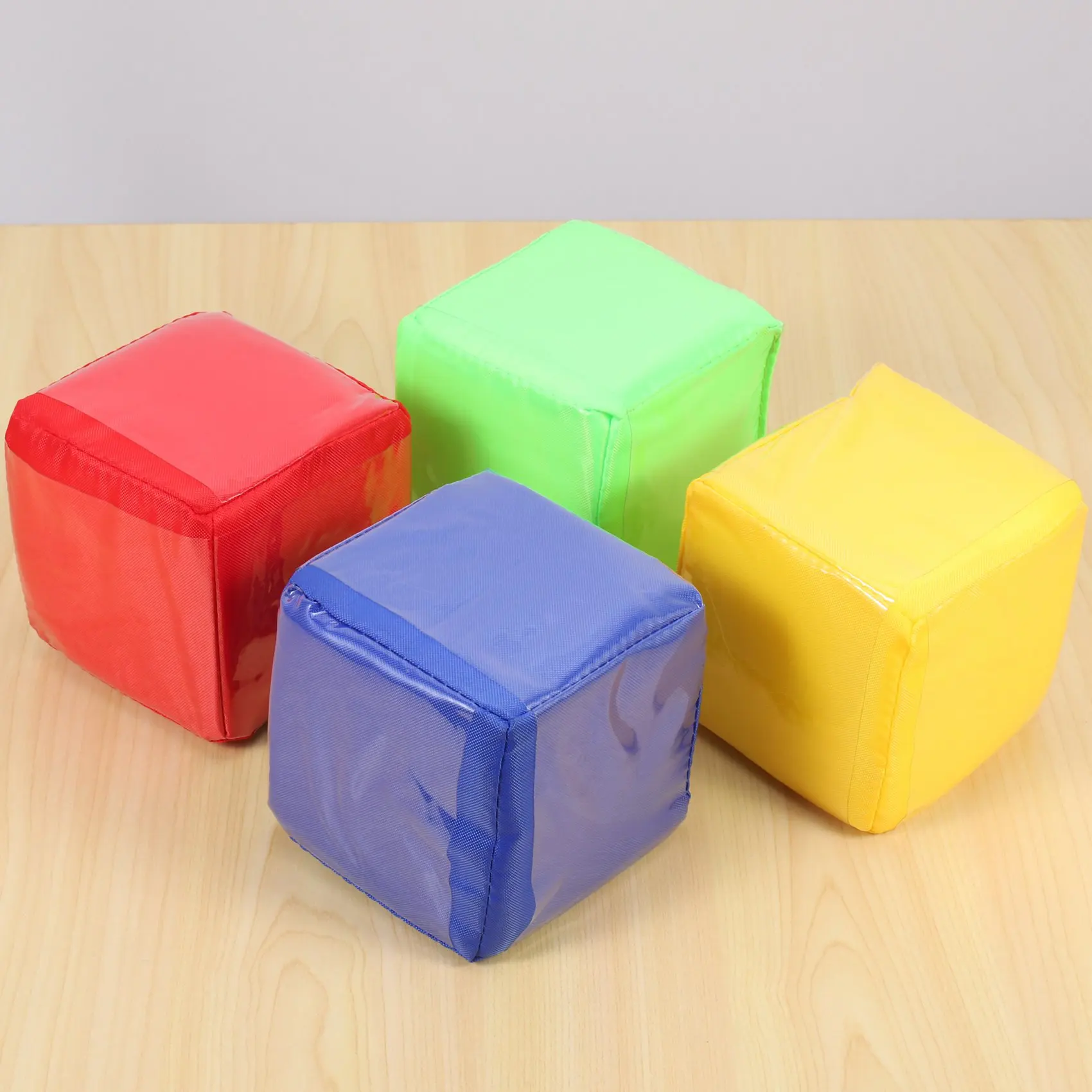 

A32P_DIY Education Playing Dice, Pocket Squares ,Photo Pocket Foam Stacking Blocks - Set Of 4