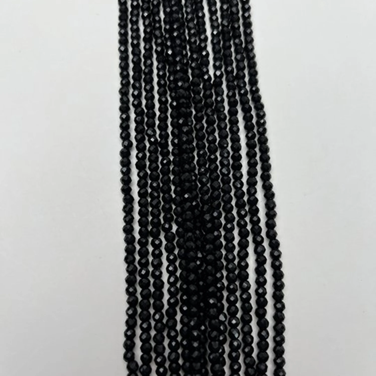Natural 3mm 5pcs  Black Stone Spinel Small Round Beaded Jewelry Make DIY Necklace Bracelet Accessories Charm Wedding Gift