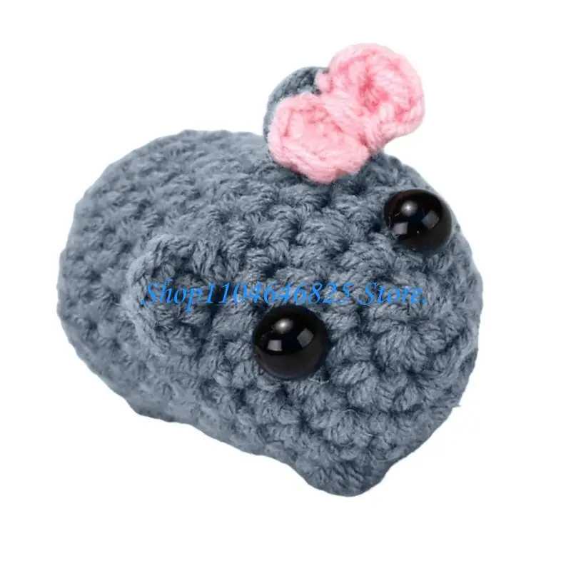 Lovely Plush Keyring Toy, Handcraft Crochet Keychain Toy for Bag Decoration Gift