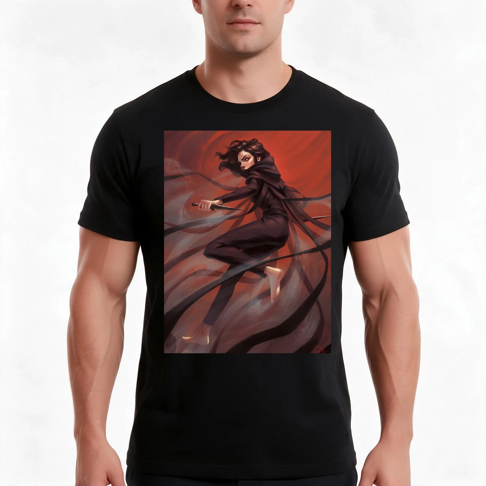 mistborn - queen of dearh T-Shirt, Summer Casual Cotton Tee, Oversized Streetwear Tops, Vintage Graphic Print, Unisex Men Women