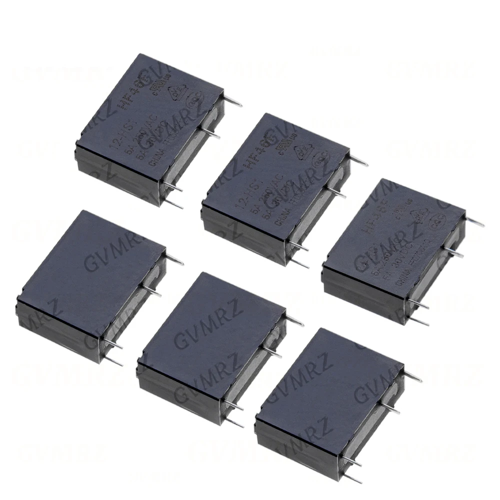  1PCS/LOT 5A 250VAC 4PIN HF46F-024-HS1 5-HS1 24V 12V 5V DC 30VDC Power Relays HF46F-005-HS1 HF46F-012-HS1 12-HS1 24-HS1