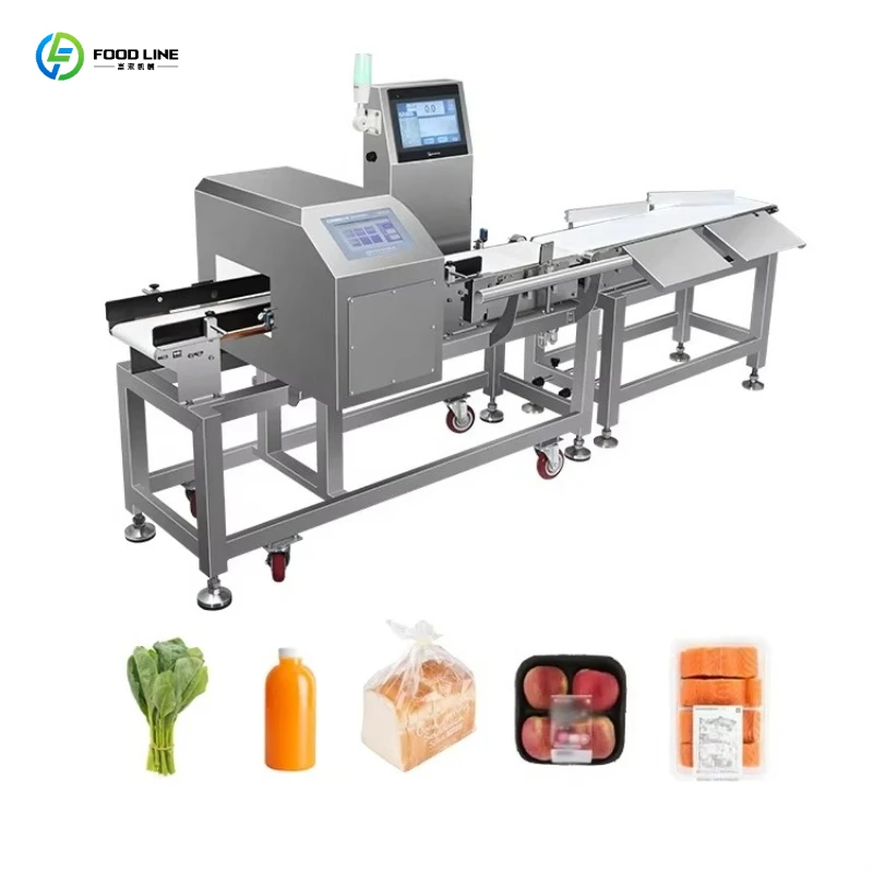 Food Metal Detector Stainless Steel Multi-Frequency Anti-Interference Automatic Reject for Powder Liquid Granule Dressing Line