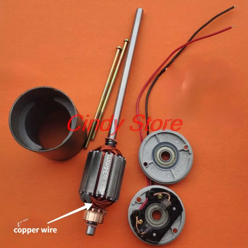 Imagem -03 - Substituição do Motor do Fabricante dos Doces do Algodão Rolamento de Esferas Dobro Torque Alto Torque Alto cc 12v 2500rpm 1pc