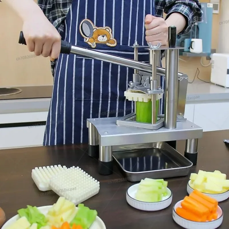 

High-quality Vertical Small French Fries Cutter, Cucumber, Carrot, Onion Cutter, Home Canteen, Food Store