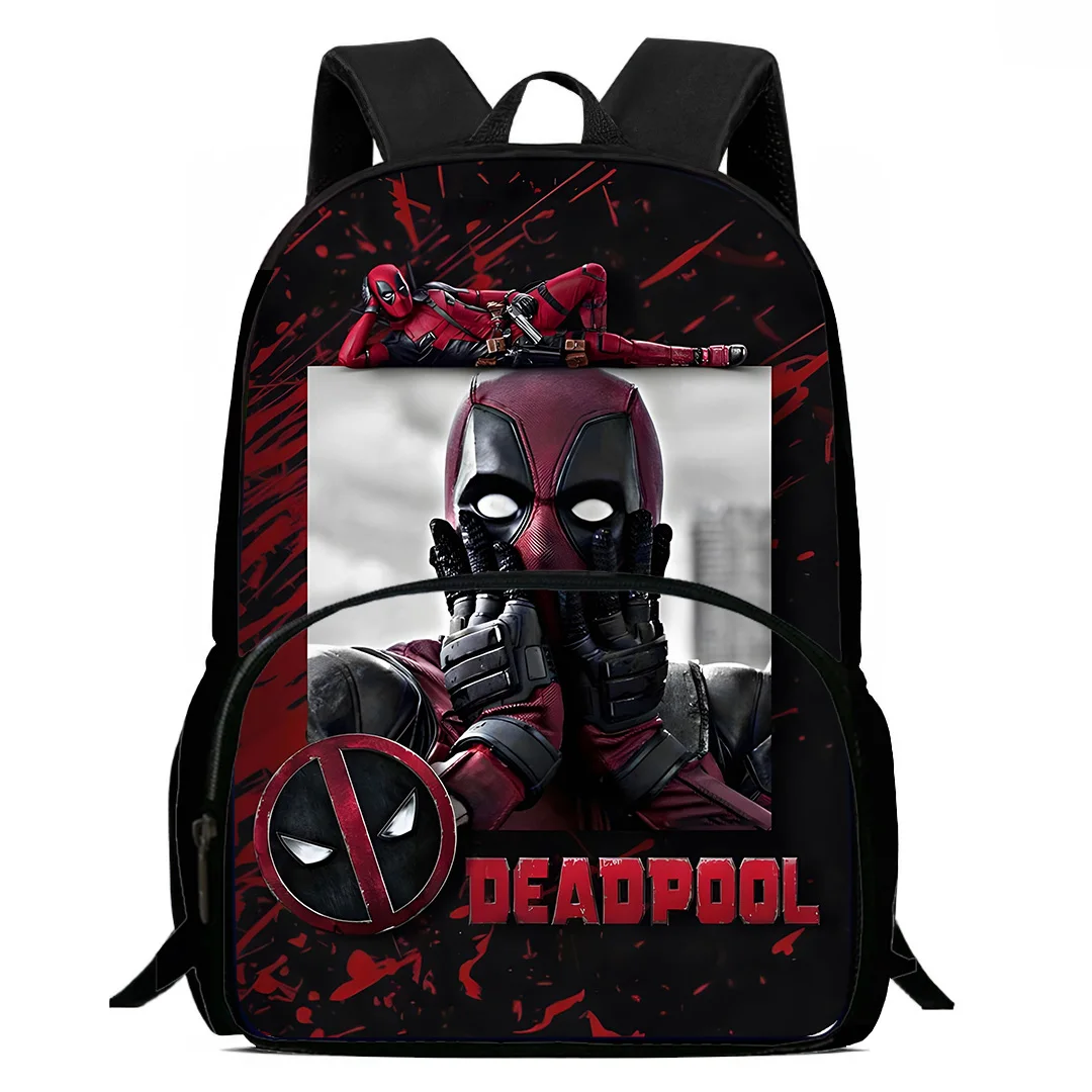 Deadpools Super Heroes Backpacks Boys and Girls Student Birthday Gift Child School Bags Large Capacity Camping Durable Rucksack