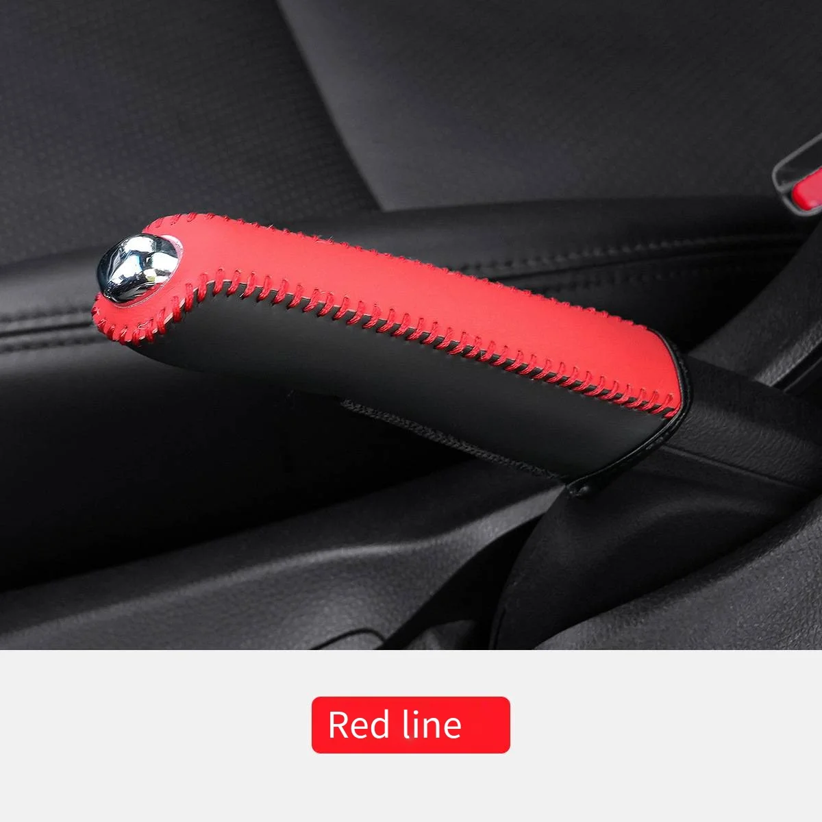 Nueva funda de freno de mano de coche de cuero PU antideslizante funda de freno de mano de coche cubierta de agarre de freno de mano portátil accesorios universales para coche