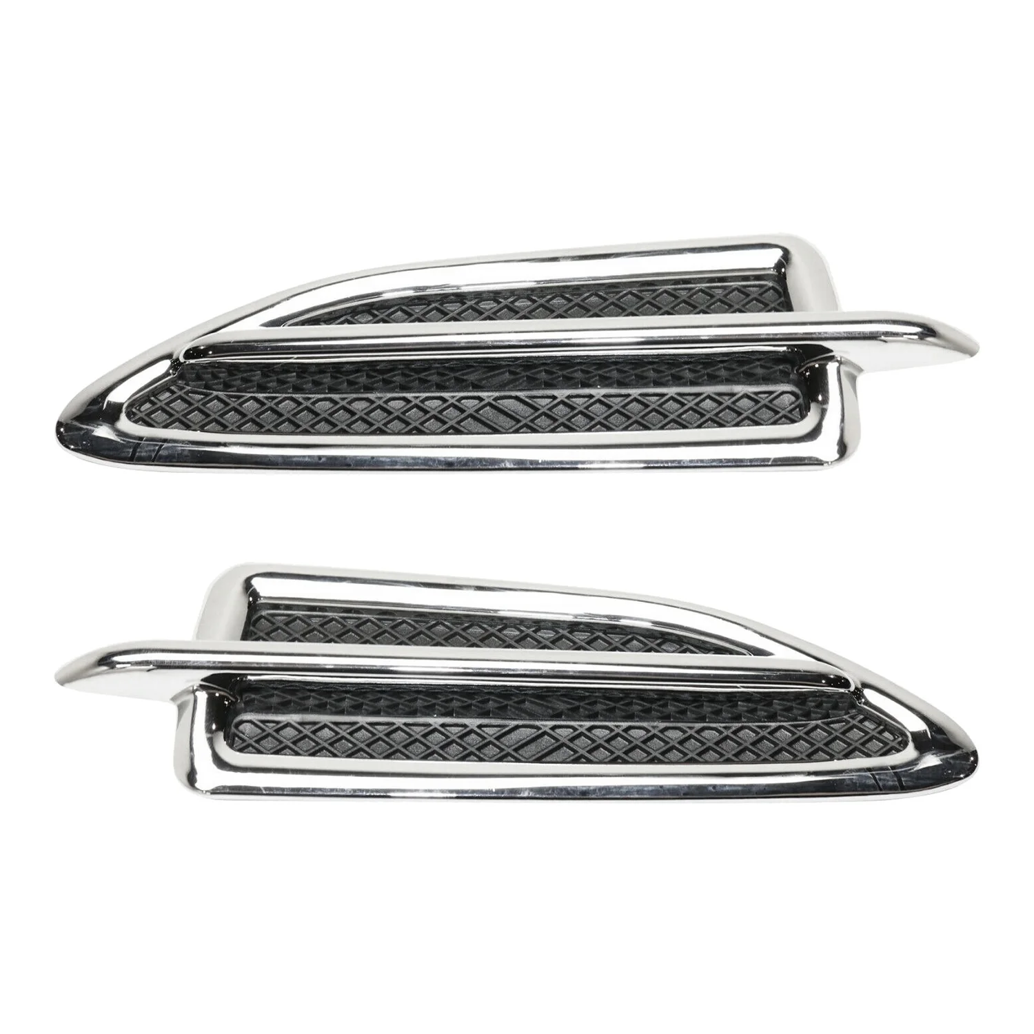 

A61E-2Pcs Front Side Fender Vent Emblem Molding Trim Decoration Left + Right for Ford 13-15 Escape CJ5Z16228AA CJ5Z16228AB