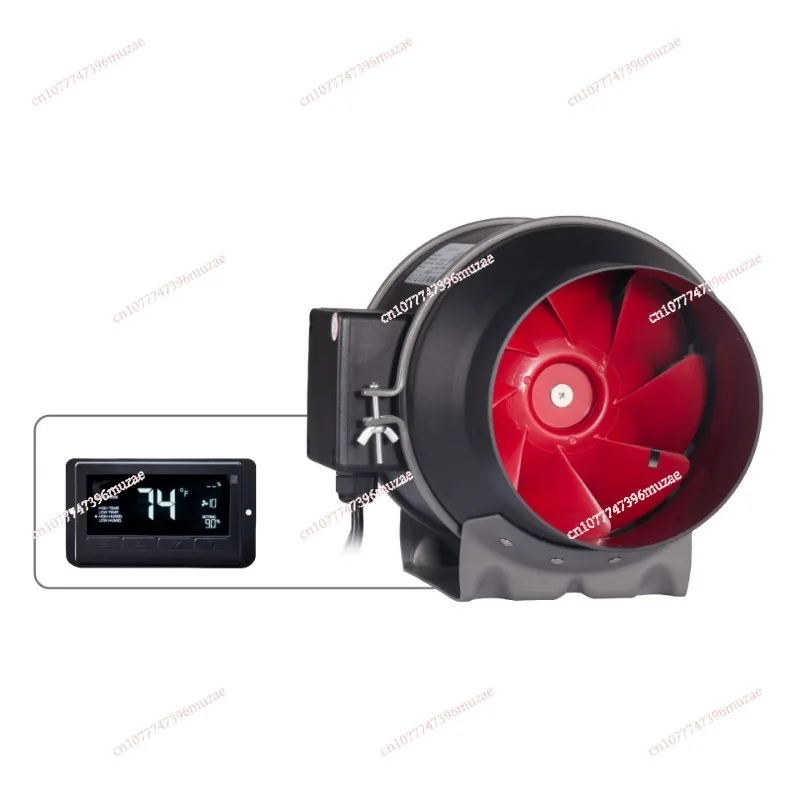 Powerful cooling duct fan, black round exhaust fan, quick indoor ventilation, suitable for hydroponic planting tents