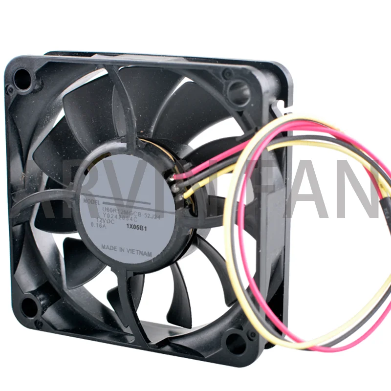 U60R12MGCB-52J24 Y0242054C 6cm 60mm Fan 60x60x15mm DC12V 0.16A Axial Flow Fan Cooler Cooling Fan For Projector Motherboard