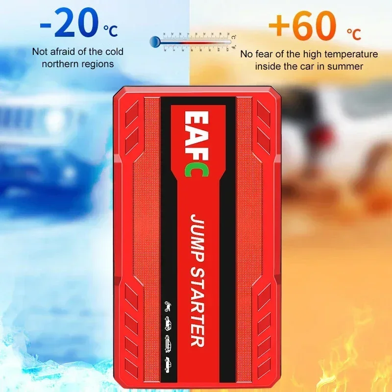 Car Jump Starter Battery Power Bank 600A for Car Starter Portable Emergency Booster 12V Auto Starting Device Petrol Diesel