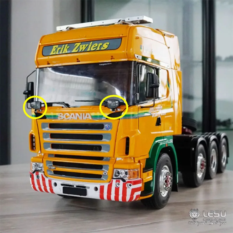 

Rc Truck 1/14 truck engineering spotlight, dumper headlight, S-1259 For Tamiya tractor head 1/10 crawling model LESU