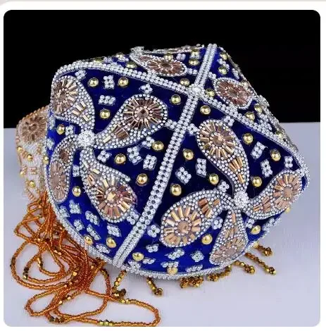 Damen Bada Muhua Kopfbedeckung Xinjiang Dance Stage Hut