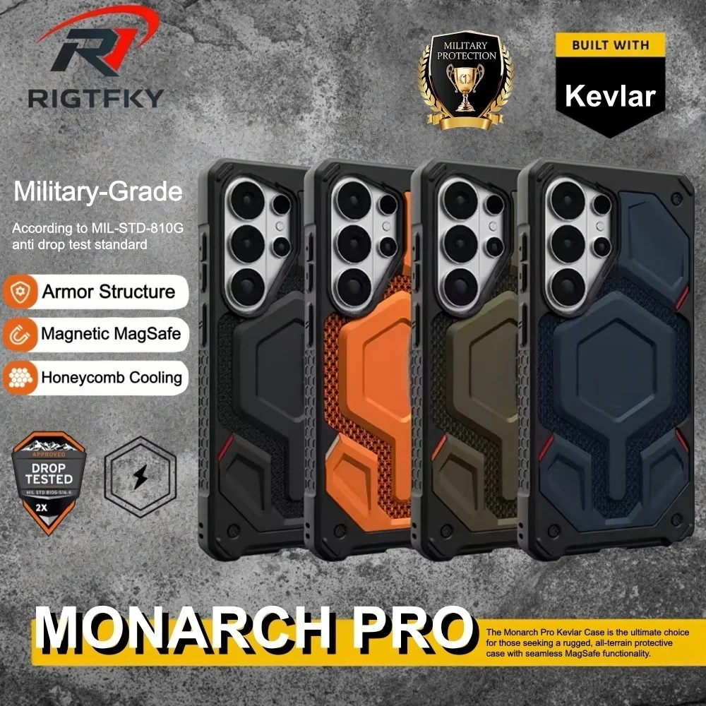 Nueva funda Original para teléfono Monarch para Samsung S26 Ultra S25 S24 S23 Plus S26ULTRA, cubierta protectora magnética resistente a prueba de golpes