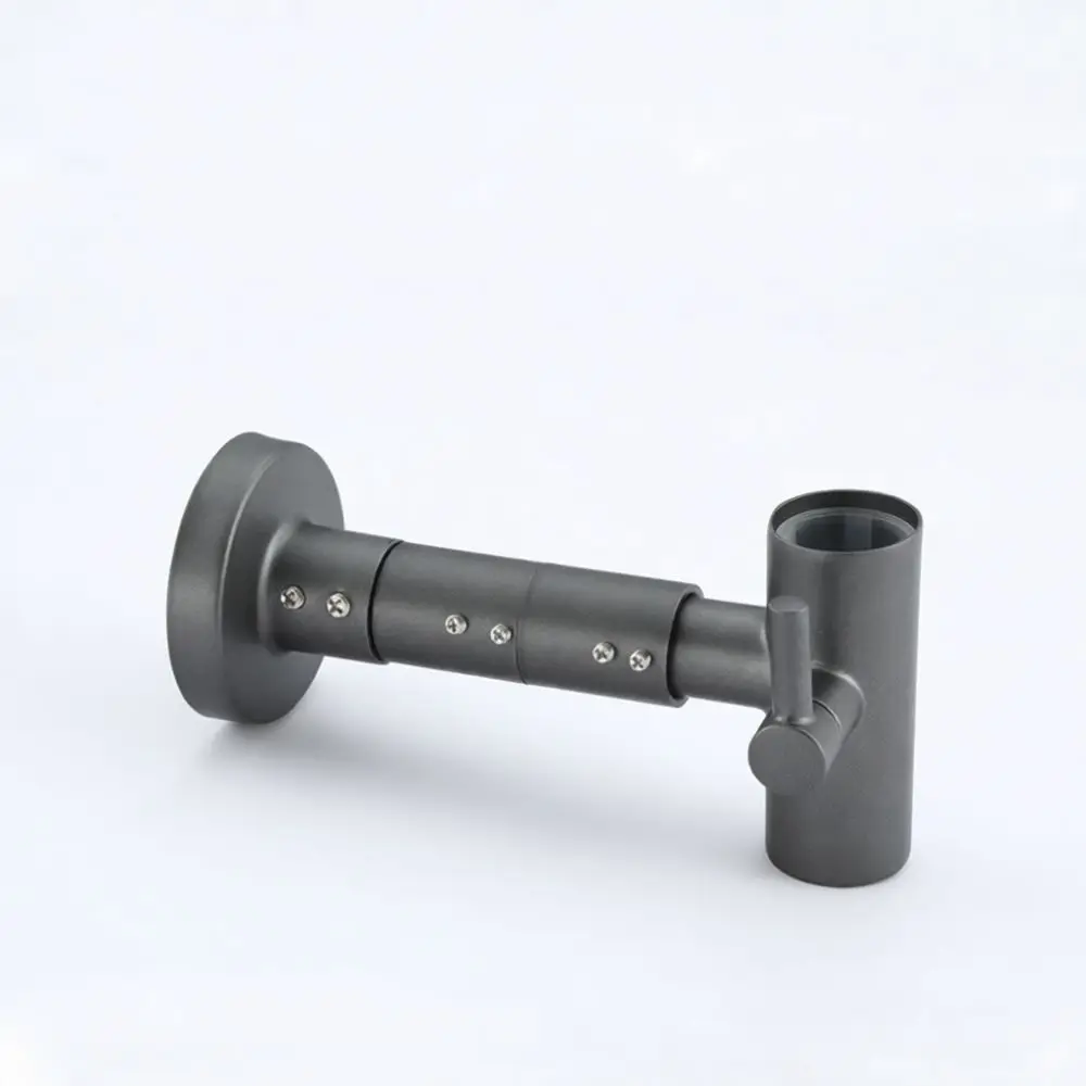 Grey Shower Head Holder Adjustable Replacement Bracket Wall Mounted Rail Slider Mounting Base Bathroom Accessory