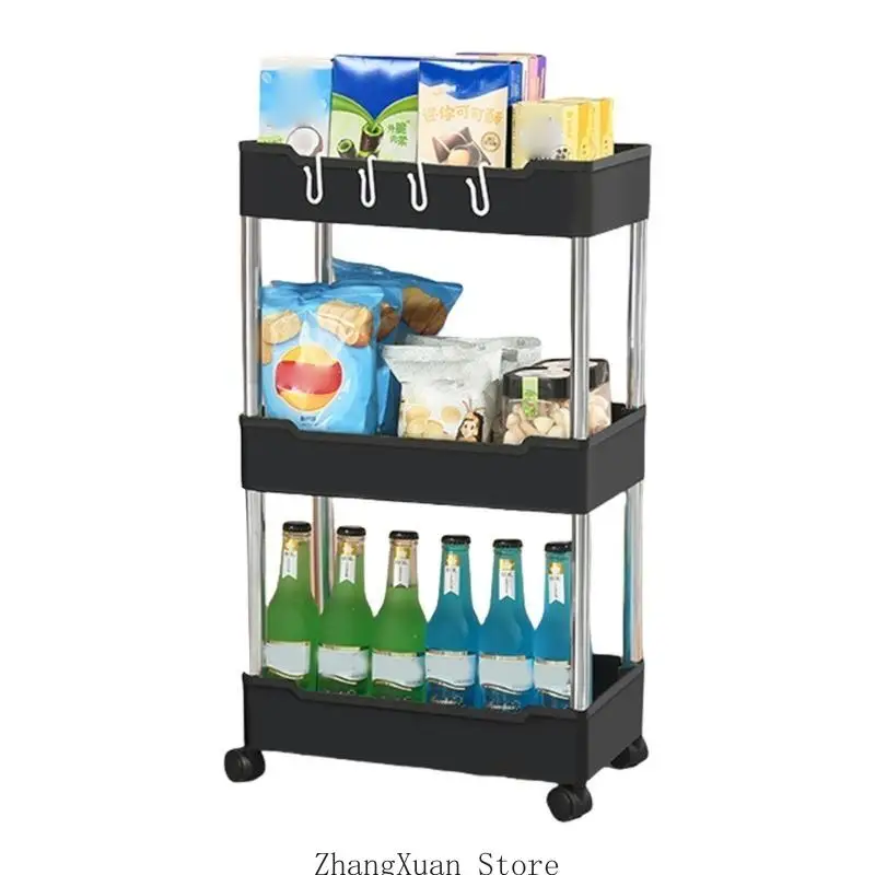 

3XUF Space Saving Bathroom Organizers Cart With For Homes Kitchens Living Room