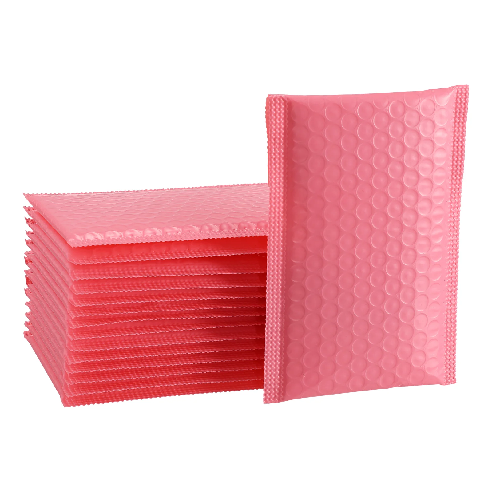 

NUOBESTY 50pcs Shockproof Padded Bubble Envelopes Bubble Mailers Waterproof Bubble Packing Envelope (Pink, 15x11cm)