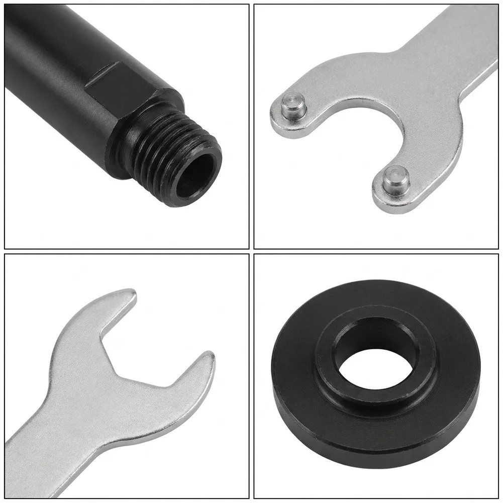 7 Piece Angle Grinder Extension Kit 5/8in-11 Thread Includes 3 Connecting Rods 2 Pressure Plates…
