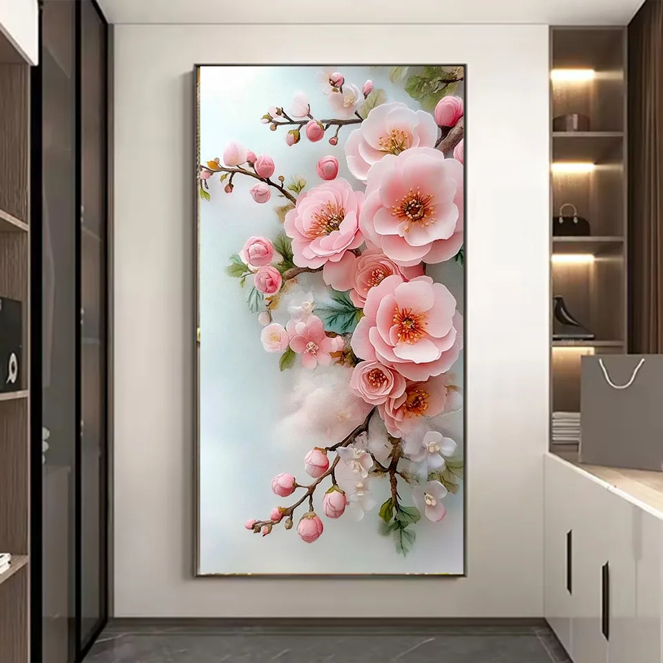 

5D DIY Diamond Painting Glowing Mosaic Cross-Stitch Kit Crystal Art Full Drill Square Round Rhinestones Plum blossom Home Decor