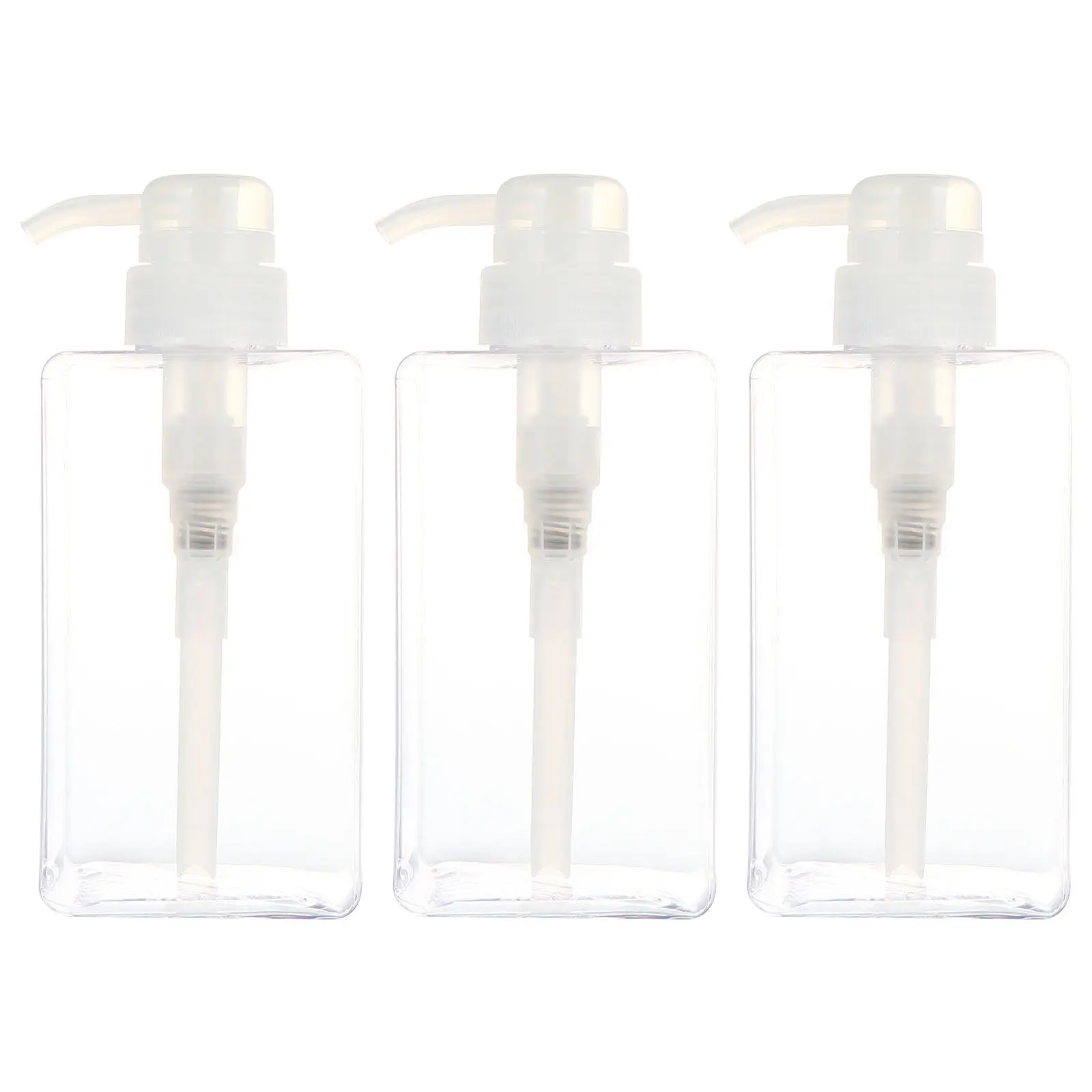 

Набор из 3 многоразовых флаконов с помпой: портативные дорожные емкости для геля для душа, лосьона, шампуня и средств для тела