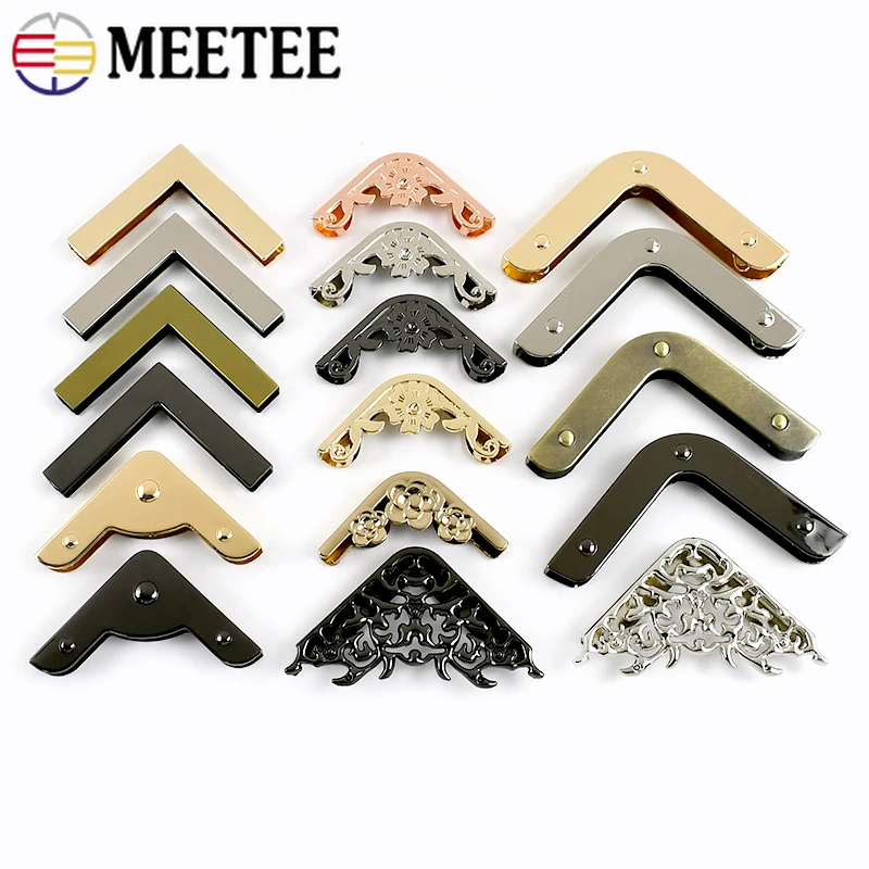 

4/10Pcs Bag Corner Metal Buckles Handbag Edge Protection Clasp Notebook Edges Decor Clip Protect Buckle DIY Hardware Accessories