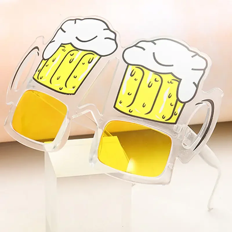 1–60 Stück Bierkrug Brillen Party Dekor Neuheit Sonnenbrille Foto Requisiten für Abschlussfeier Zubehör Strand Pool Party Gefälligkeiten – Detail 5
