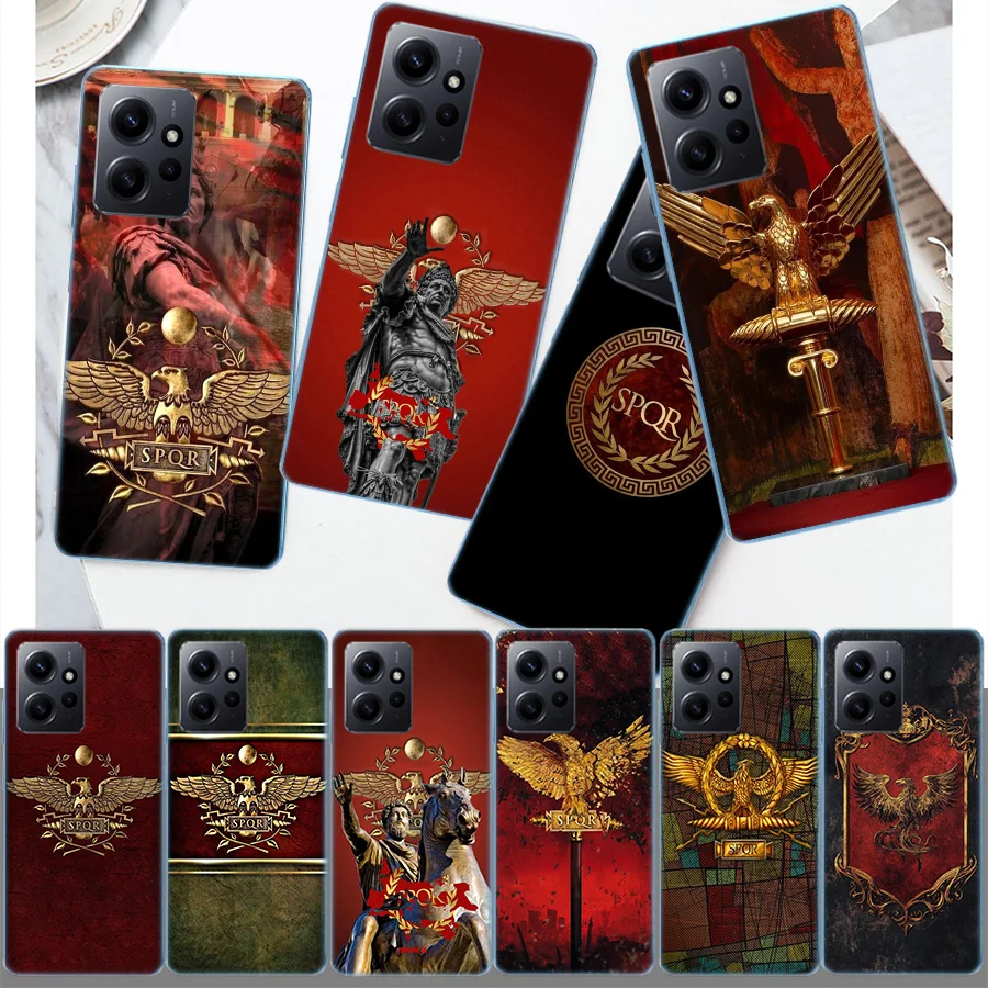 Чехол SPQR Roman Imperial Legionv для Redmi 13 14C Note 14 Pro Plus 12 12C 10 10A 10C 9 9A 9C 9T 8 8A K70 Pro 7 7A ТПУ Clea