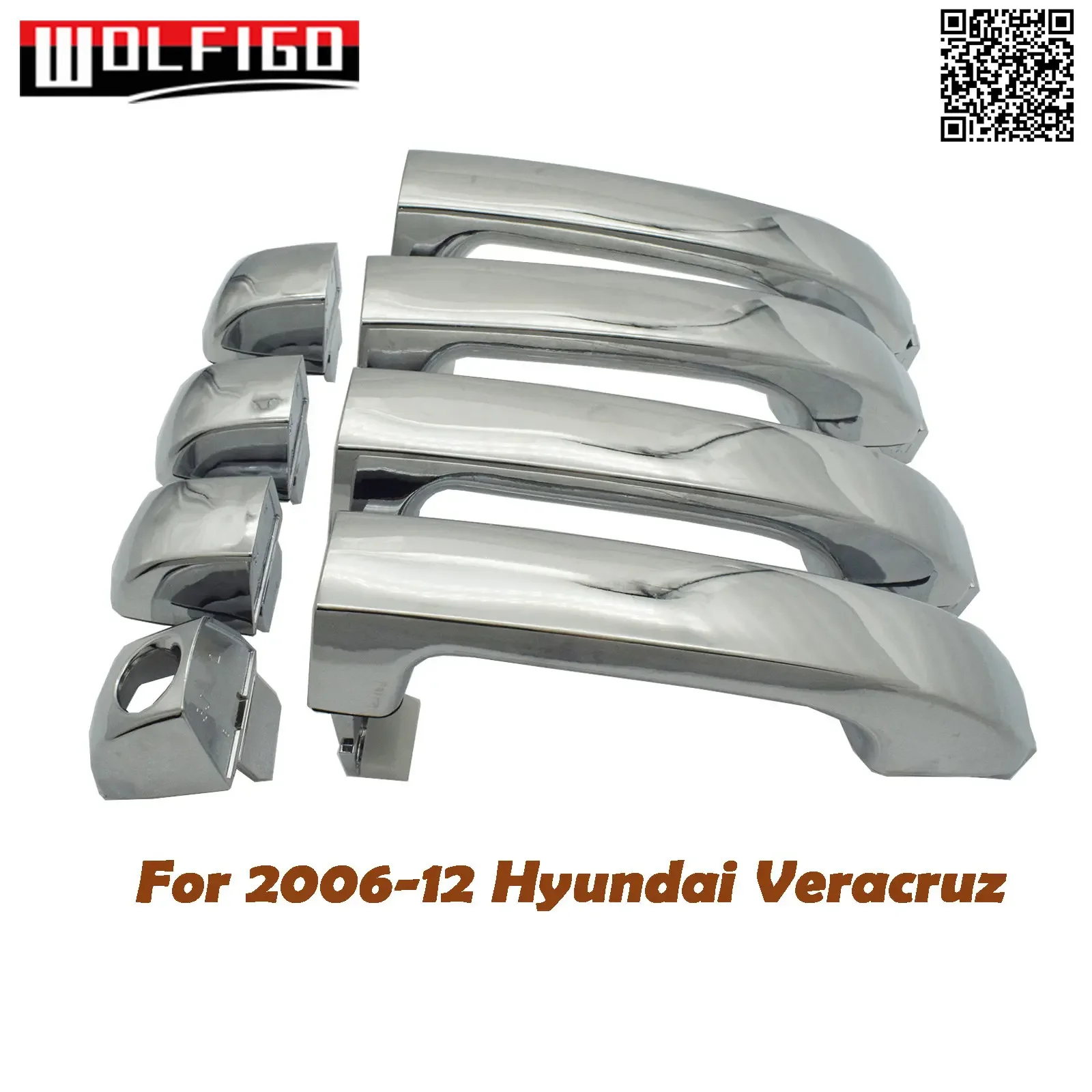 Chrome Outside Exterior Front Rear Left Right Door Handle for Hyundai Veracruz ix55 2007-2012 826523J010,82662-3J010,82652-3J010