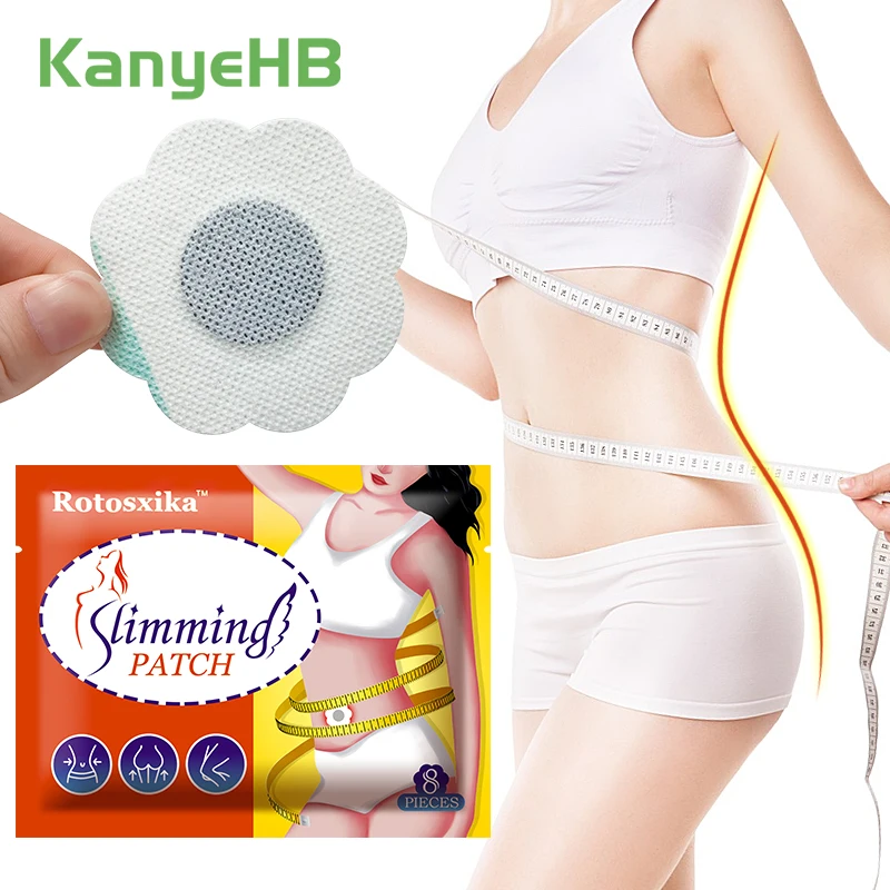 8Pcs=1Bag Slimming Patch Body Sculpting Belly Sticker Fat Waist Navel Weight Body Burning Patch Weight Firming Slim Loss H131